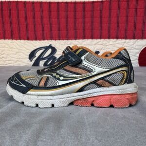 Size 7.5c - Saucony Baby Ride 7‎ Sneakers Baby Navy Orange